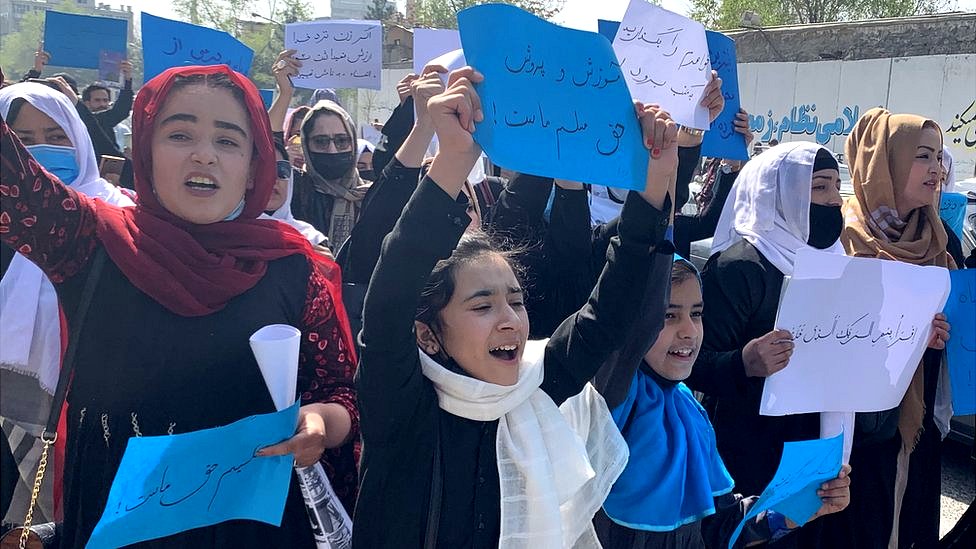 Protesters in Kabul