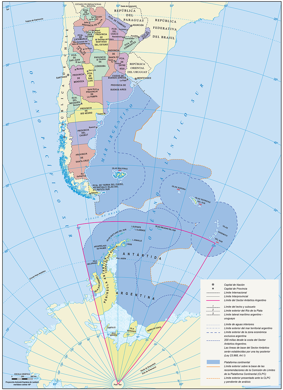 El nuevo mapa oficial de Argentina