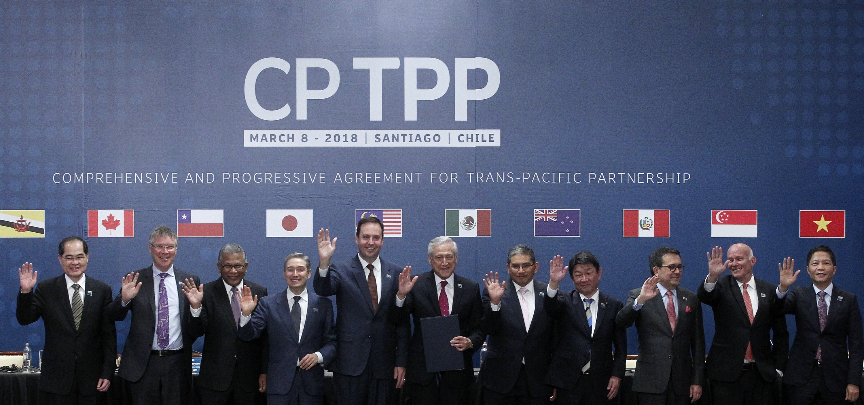 Representatives from CPTPP countries signed the rebranded Pacific trade pact in March 2018