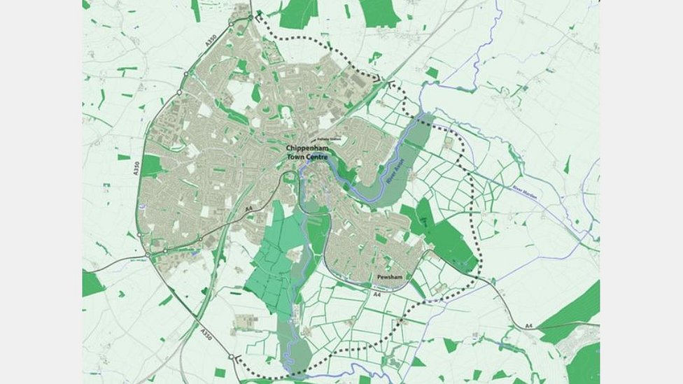 Street Map Of Chippenham Chippenham Relief Road: £75M Plan Approved By Government - Bbc News