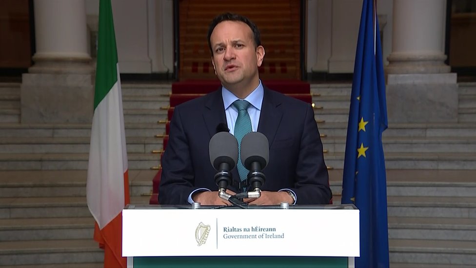 Taoiseach Лео Варадкар обращается к общественности о мерах по ослаблению существующих ограничений на Covid-19