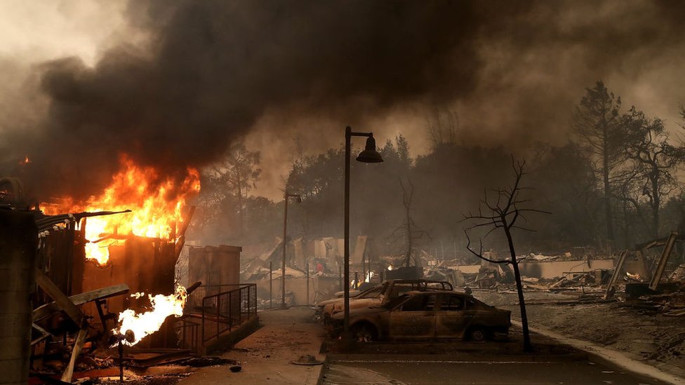 Es el incendio más mortífero en la historia de California desde que se lleva registro. incendio