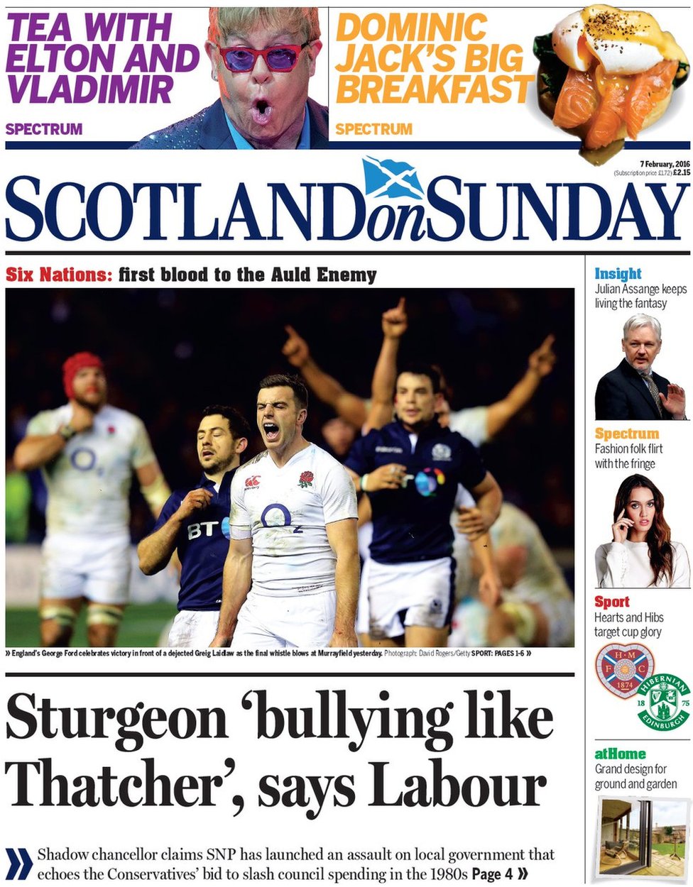 Scotland S Sunday Papers Union Bill Anger And Charity Bag Rip Off    88145615 Caj7q4mw8aa590d 