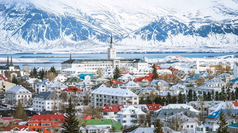 Reykjavik, capital de Islandia.