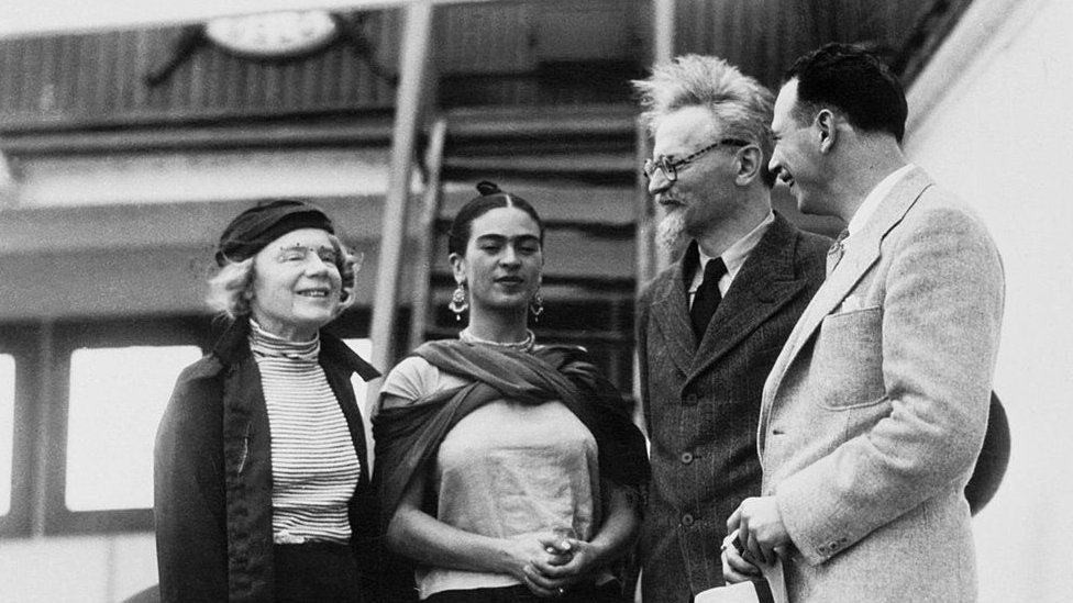 Frida Kahlo y León Trotsky