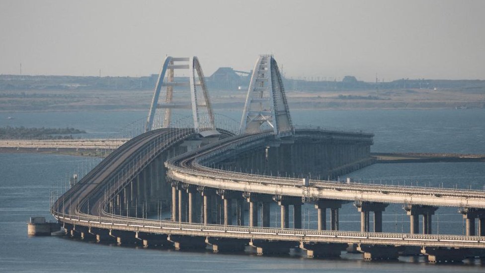 Crimea bridge closed after fuel depot hit Russia