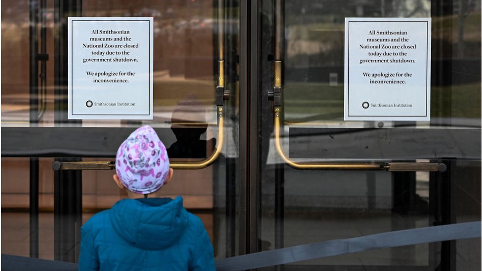 The National Museum of African American History stating that all Smithsonian Museums are closed due to the partial shutdown of the US government