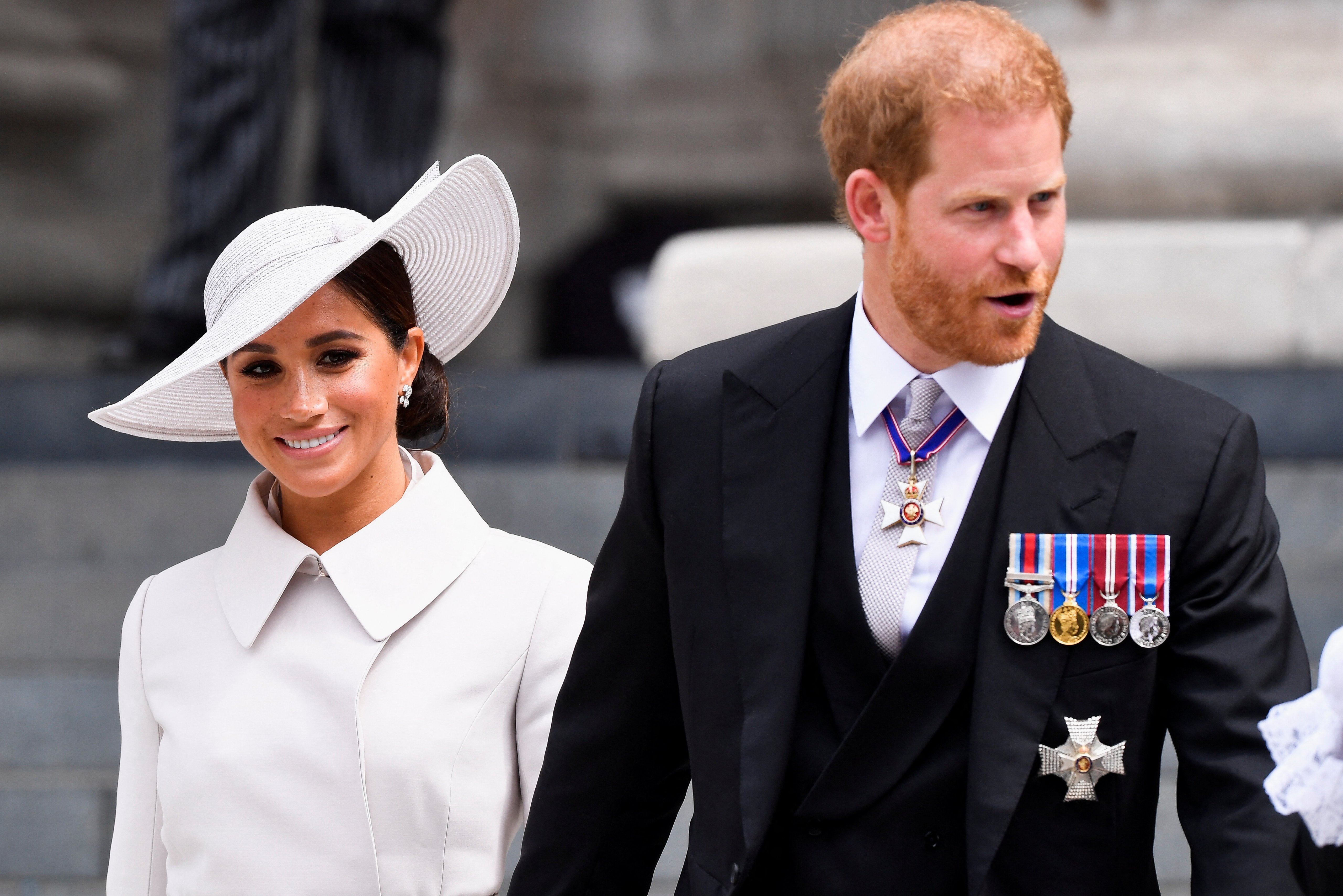 The Duke and Duchess of Sussex at St Paul's Cathedral on Friday