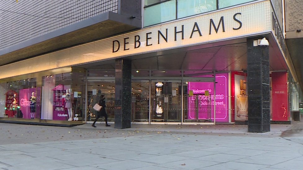 Boohoo 'set to buy Debenhams brand and website' - BBC News