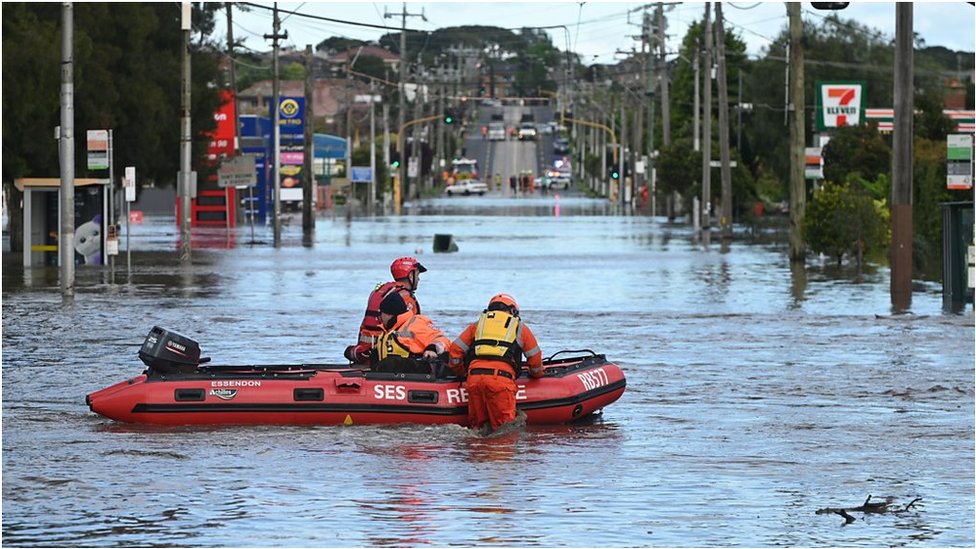 在拉尼娜現象作用下，2022年10月澳大利亞發生了罕見的洪水
