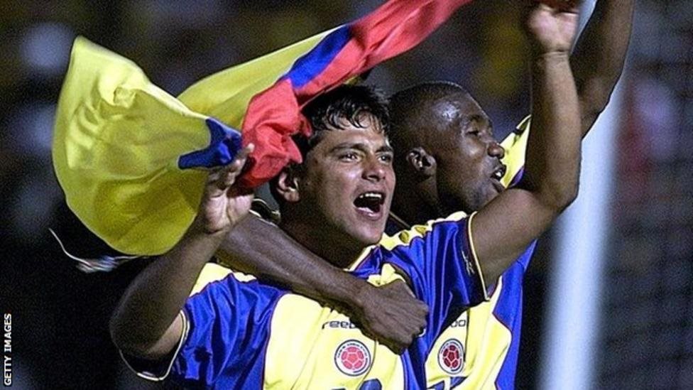 بيدويا بقميص منتخب كولومبيا