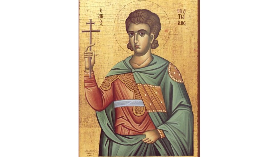 Papa Melquíades, em ilustração de domínio público, de autoria desconhecida