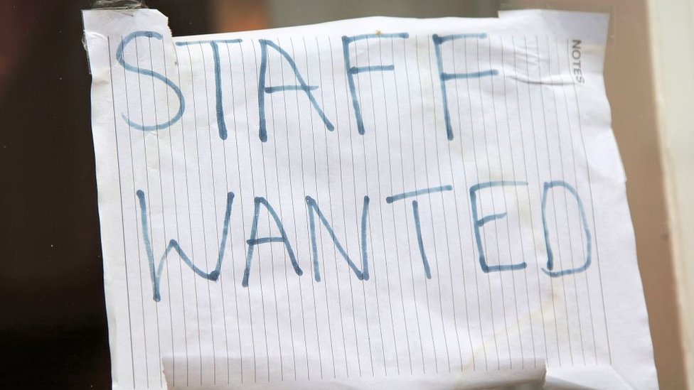 Letrero de "Se necesitan empleados"