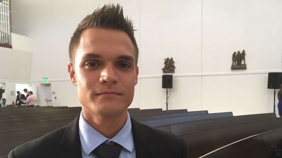 Reynaldo Marvez, de 23 años, fue uno de los 15 venezolanos que se reunió a puerta cerrada con Pence. Reynaldo Marvez