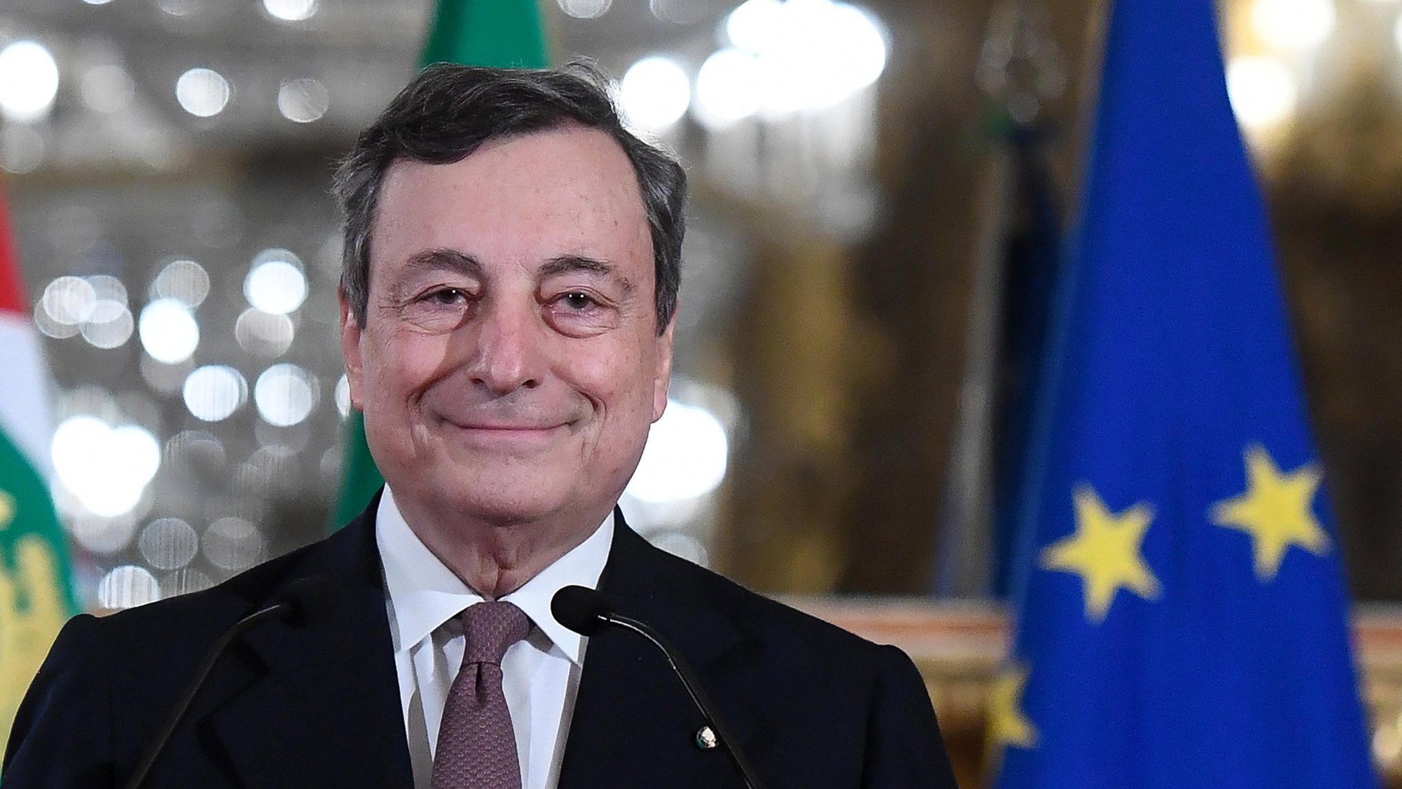 Mario Draghi sworn in as Italy's new prime minister - BBC News