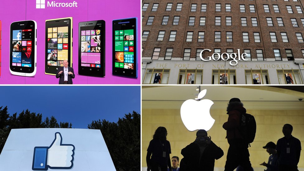 Silicon Valley le está dando la espalda a grupos de supremacistas blancos y neonazis, que buscan sitios alternativos para difundir su contenido. Composición de empresas tencológicas