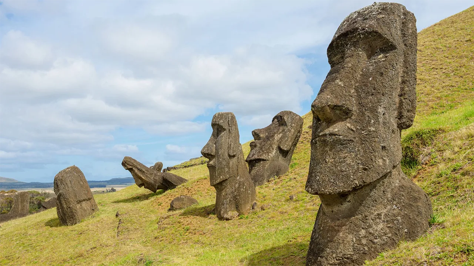 Moais en Rapa Nui