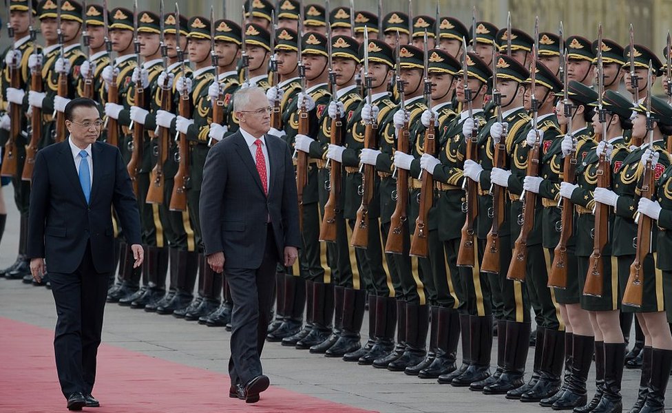 澳大利亞總理上一次訪問北京是在2016年，時任總理特恩布爾與李克強會面。
