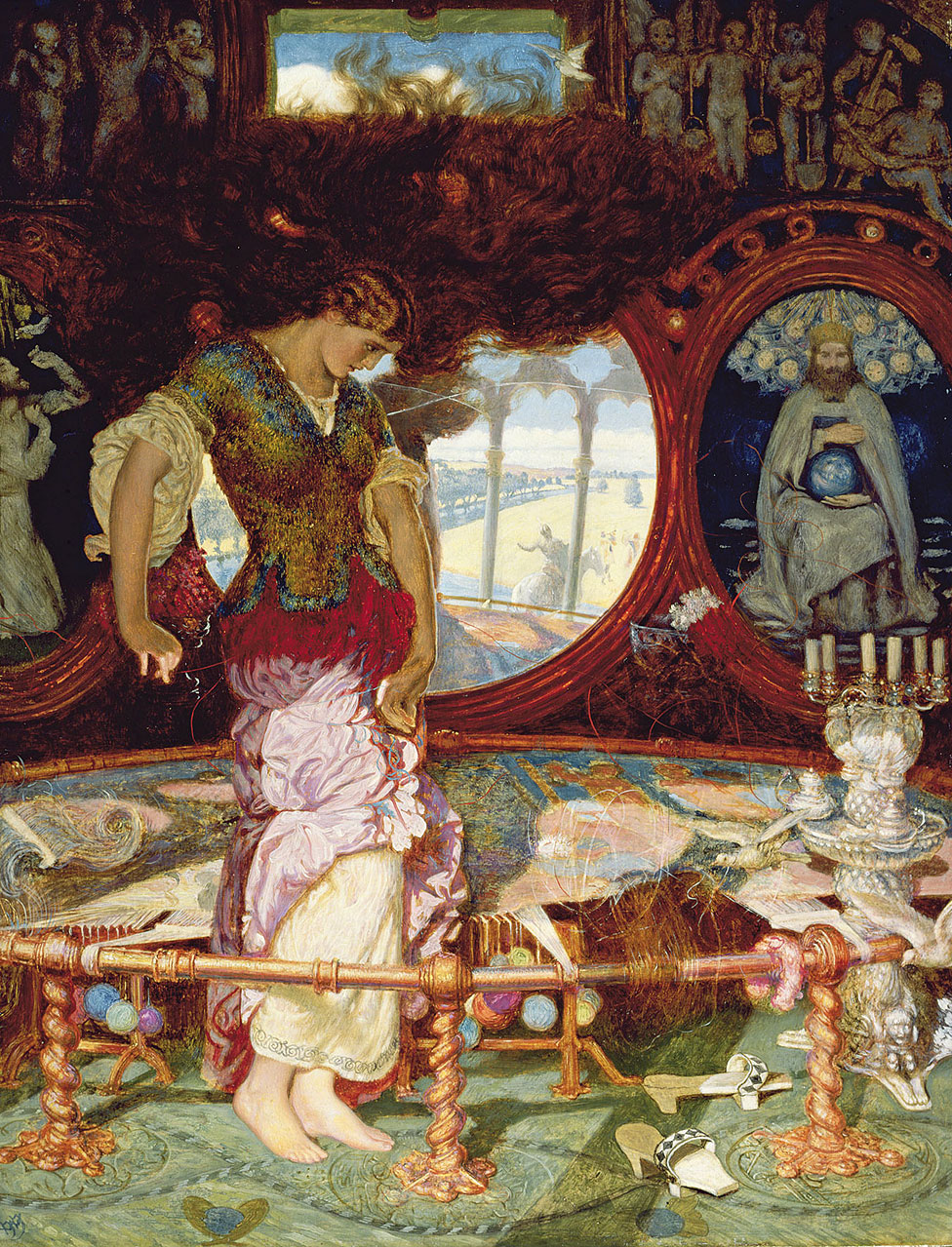 El osado uso del color y el estilo que iba en contra de lo establecido hizo que fueran criticados duramente y menospreciados. Ecos de la pobre calificación que le dieron los críticos a los Prerrafaelitas siguen resonando. ("The Lady of Shalott", William Holman Hunt, alrededor de 1886-1905. Óleo en madera, 44,4 x 34.,1 cm. Manchester Art Gallery © Manchester City Galleries/Bridgeman Images) The Lady of Shalott, William Holman Hunt, alrededor de 1886-1905. Óleo en madera, 44,4 x 34.,1 cm. Manchester Art Gallery © Manchester City Galleries/Bridgeman Images