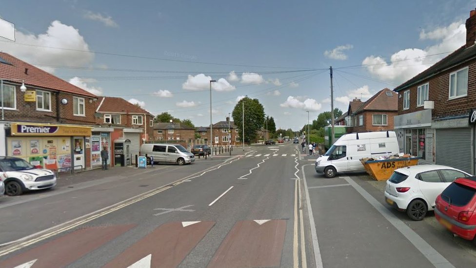 Man stabbed in stomach near Warrington mini market - BBC News