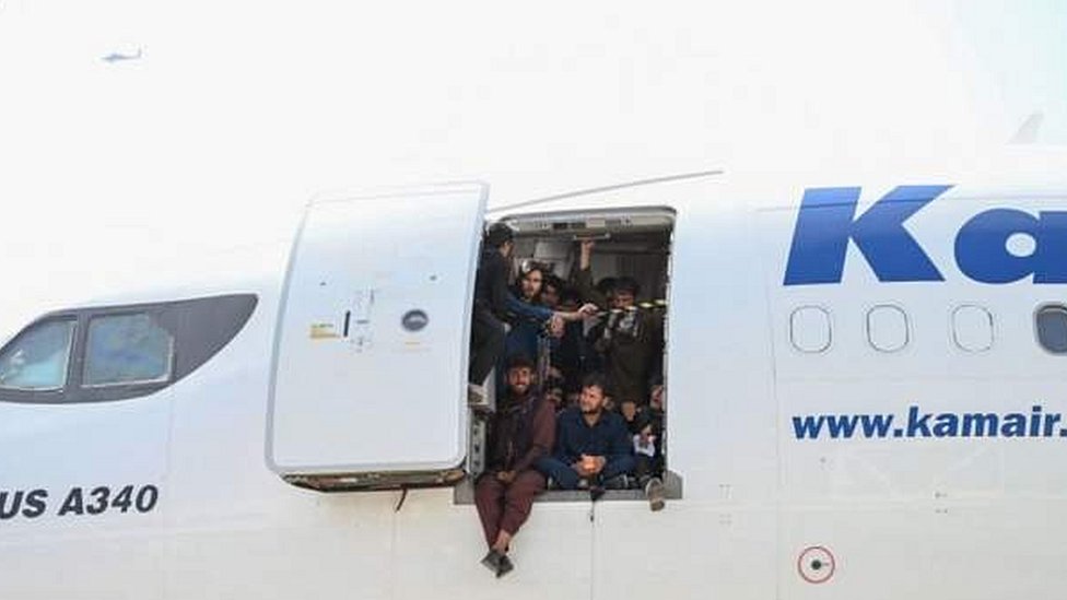 suasana di bandara kabul