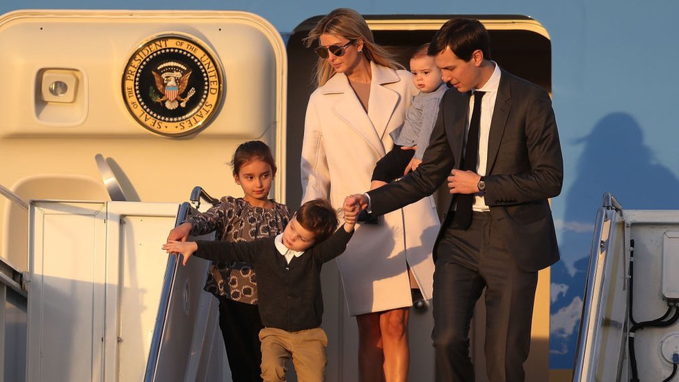 Jared Kushner, Ivanka Trump, dan anak-anak mereka