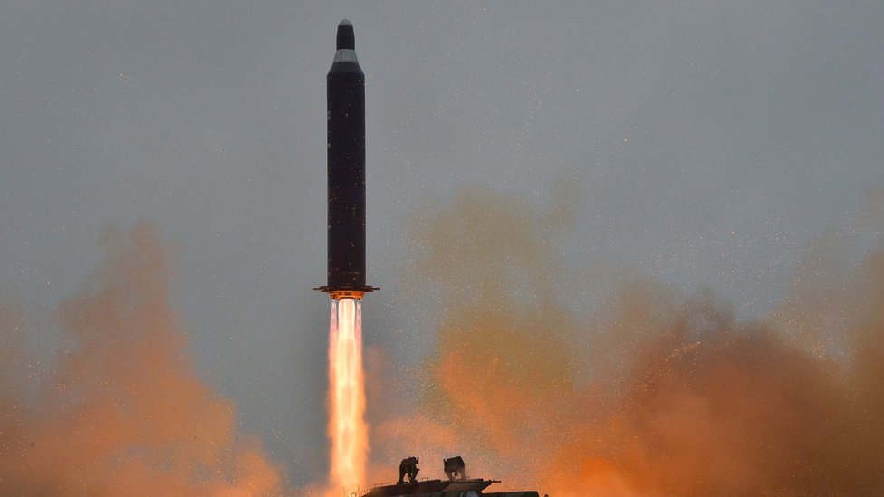 Lanzamiento de misil de Corea del Norte.