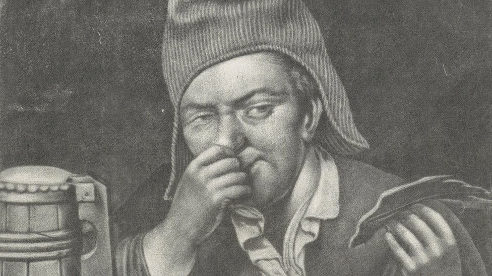 Anonymous 17th century illustration depicting the sense of smell