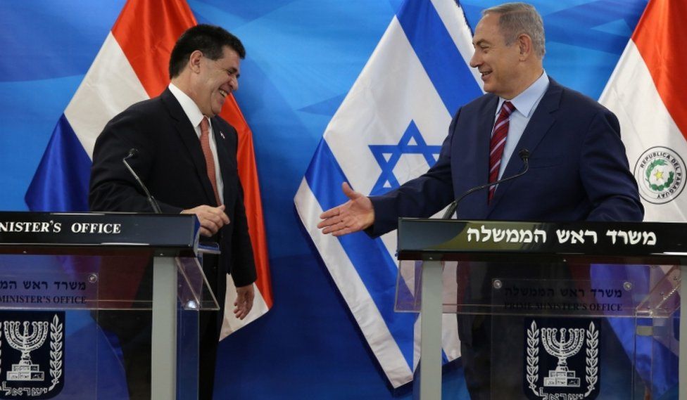 Horacio Cartes dan Benjamin Netanyahu.