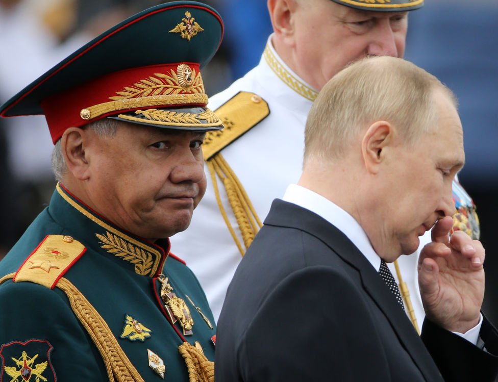 Putin y Shoigu en un desfile militar