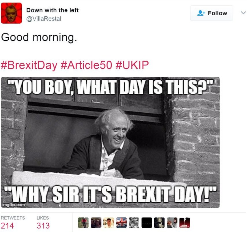 The Best Of Brexit Trigger Day Memes c News