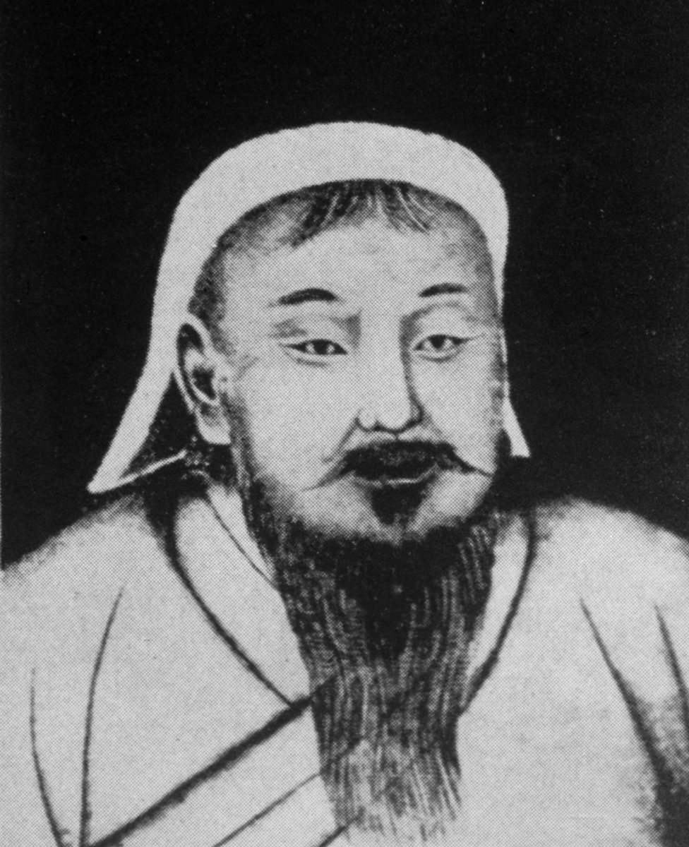 Ilustración de Genghis Khan de alrededor de 1200