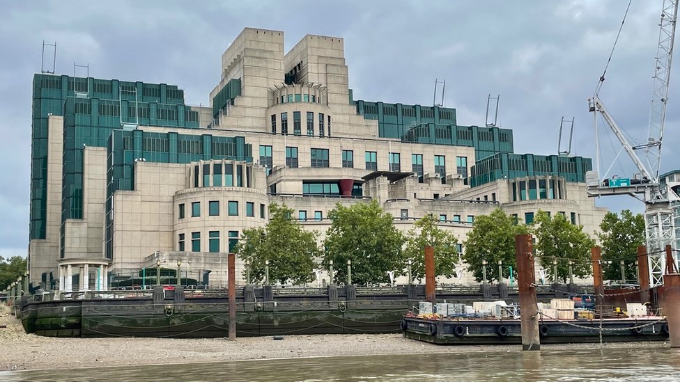 A general view of the MI6 headquarters in London