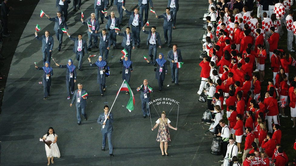 Equipo de atletas olímpicos de Irán en Londres 2012