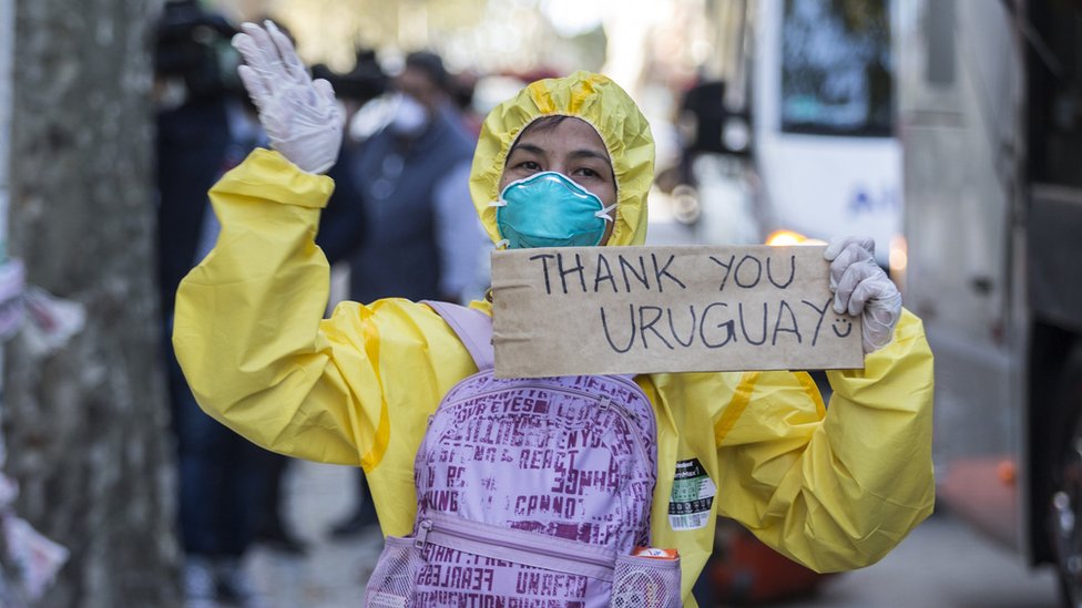 Coronavirus: Crew on virus-hit cruise ship allowed to disembark in Uruguay