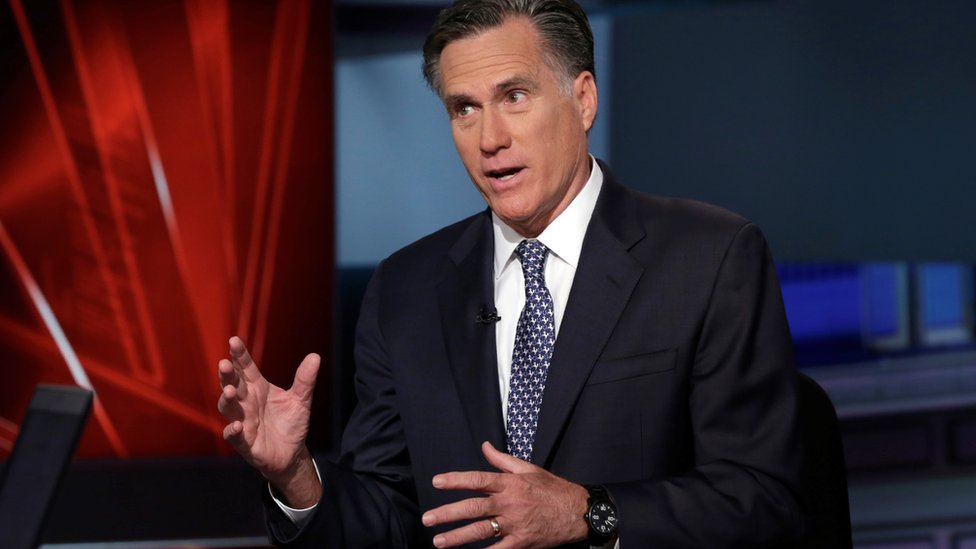Митт Ромни дает интервью Нилу Кавуто во время его программы "От побережья до побережья Кавуто" на Fox Business Network в Нью-Йорке в пятницу, 4 марта 2016 г.
