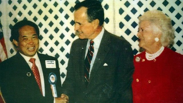 倪文德在美国时就对政治感兴趣，曾见过几届共和党前总统。(photo:EBCTW)