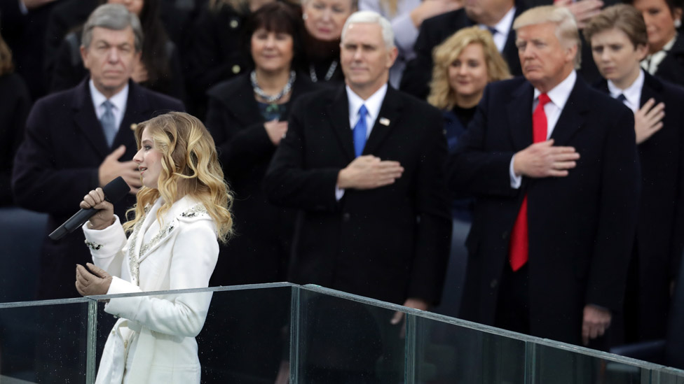 Jackie Evancho at Donald Trump's inauguration