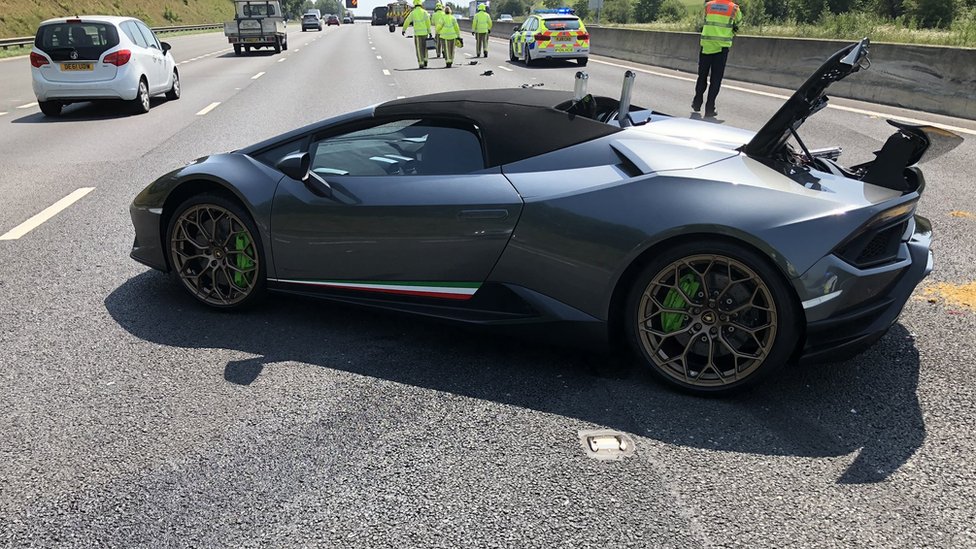 Lamborghini после аварии