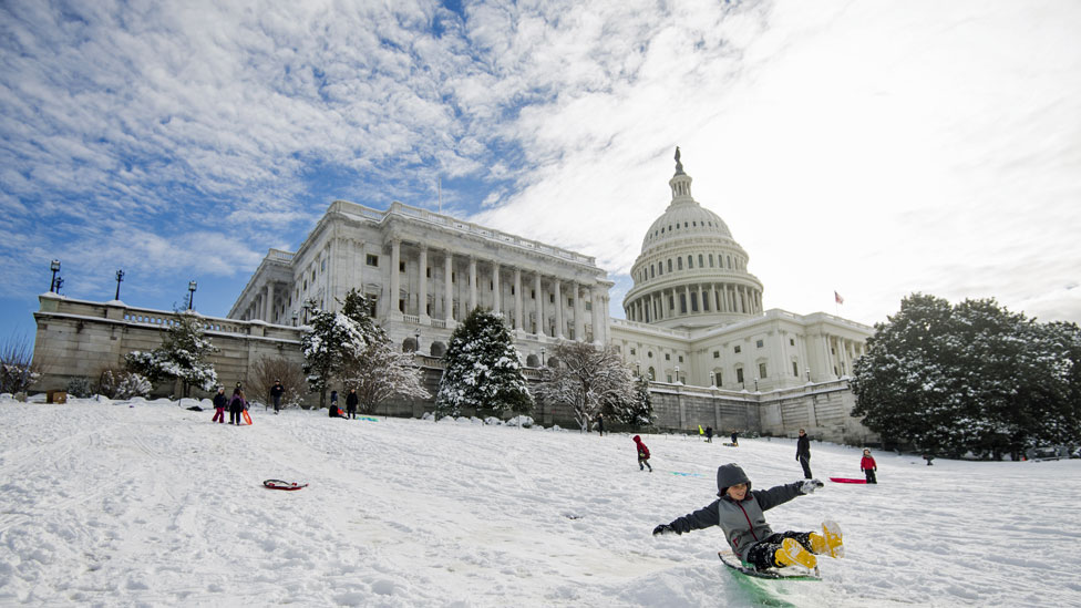 Вашингтон в снегу