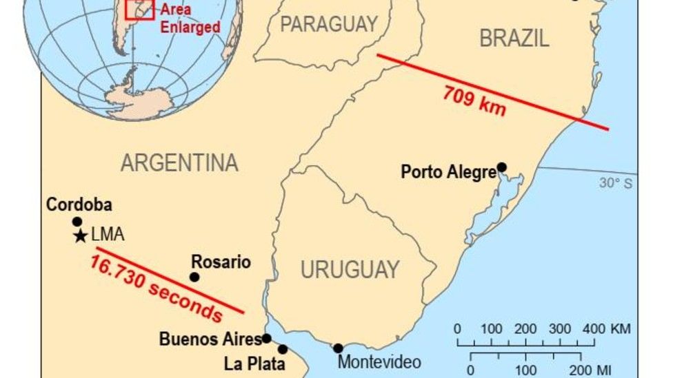Los récords de megadescargas en Brasil y Argentina acaban de ser certificados por la Organización Meteorológica Mundial.