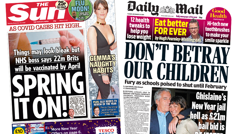 Newspaper Headlines Spring It On And Don T Betray Our Children c News