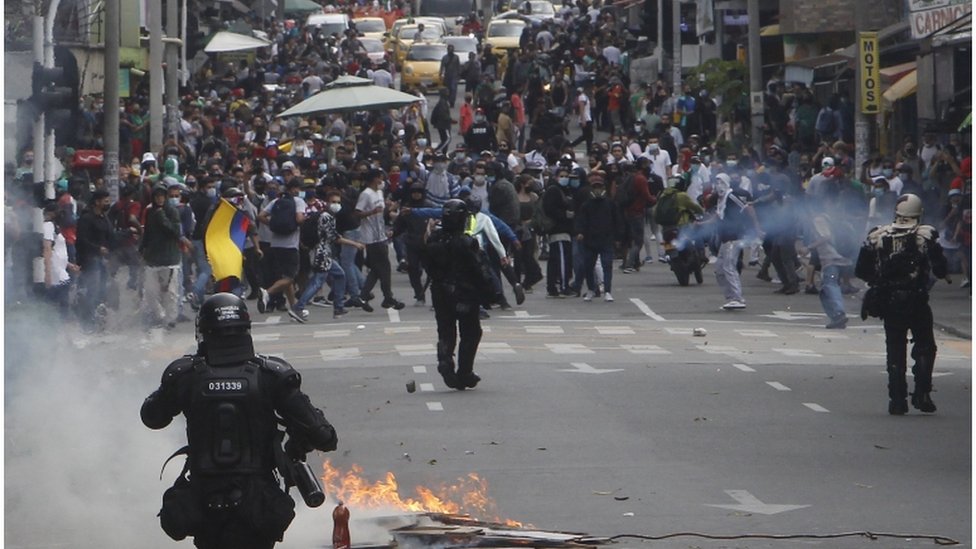 protestas Colombia