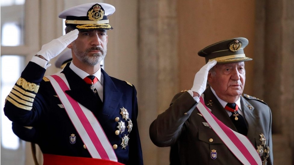 Felipe VI y Juan Carlos I.