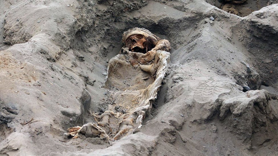Remains of one of 227 children allegedly offered in a sacrifice