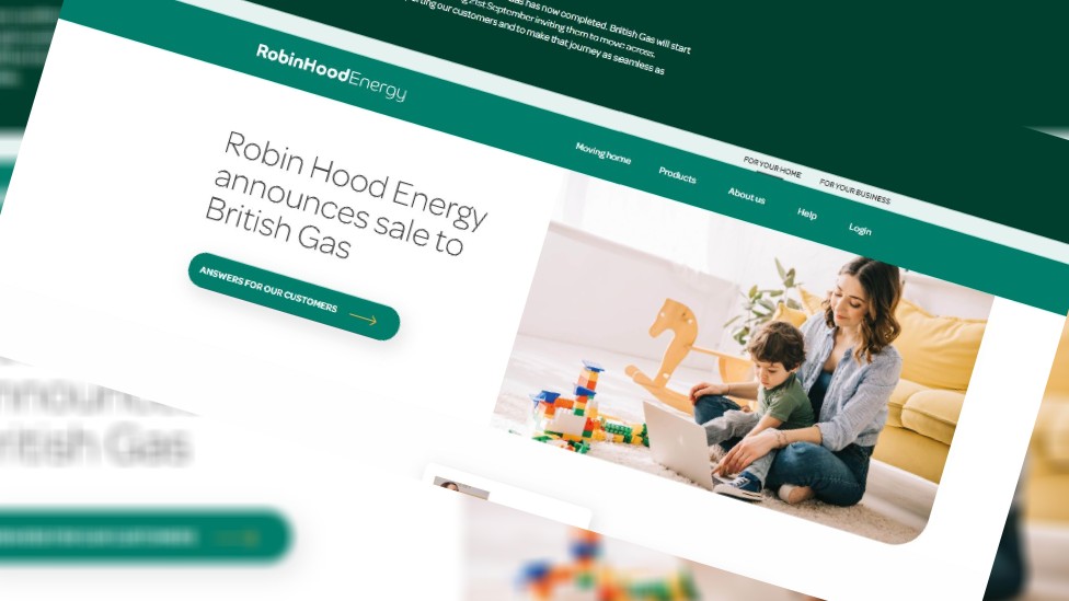 Веб-сайт Robin Hood Energy
