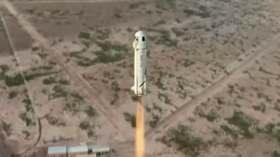 Image shows the rocket launch