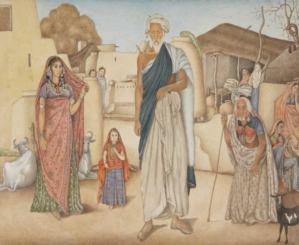 Индийские жители деревни Гулам Али Хан, 1815-16 гг.