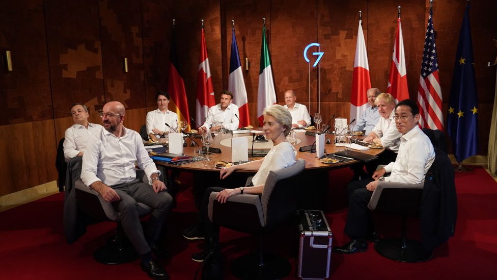 Leaders of the G7 group of nations are officially coming together under the motto: 