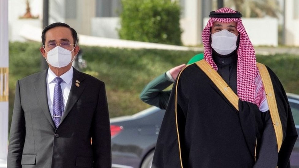 Tayland Başbakanı Prayuth Chan-ocha Riyad'da Suudi Arabistan Veliaht Prensi Mohammed bin Salman ile